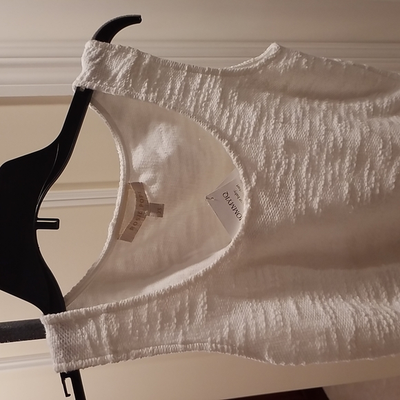 Rosie's Pope Jeni Ruched Textured White Maternity Top. NEW NWT! - Picture 2 of 16